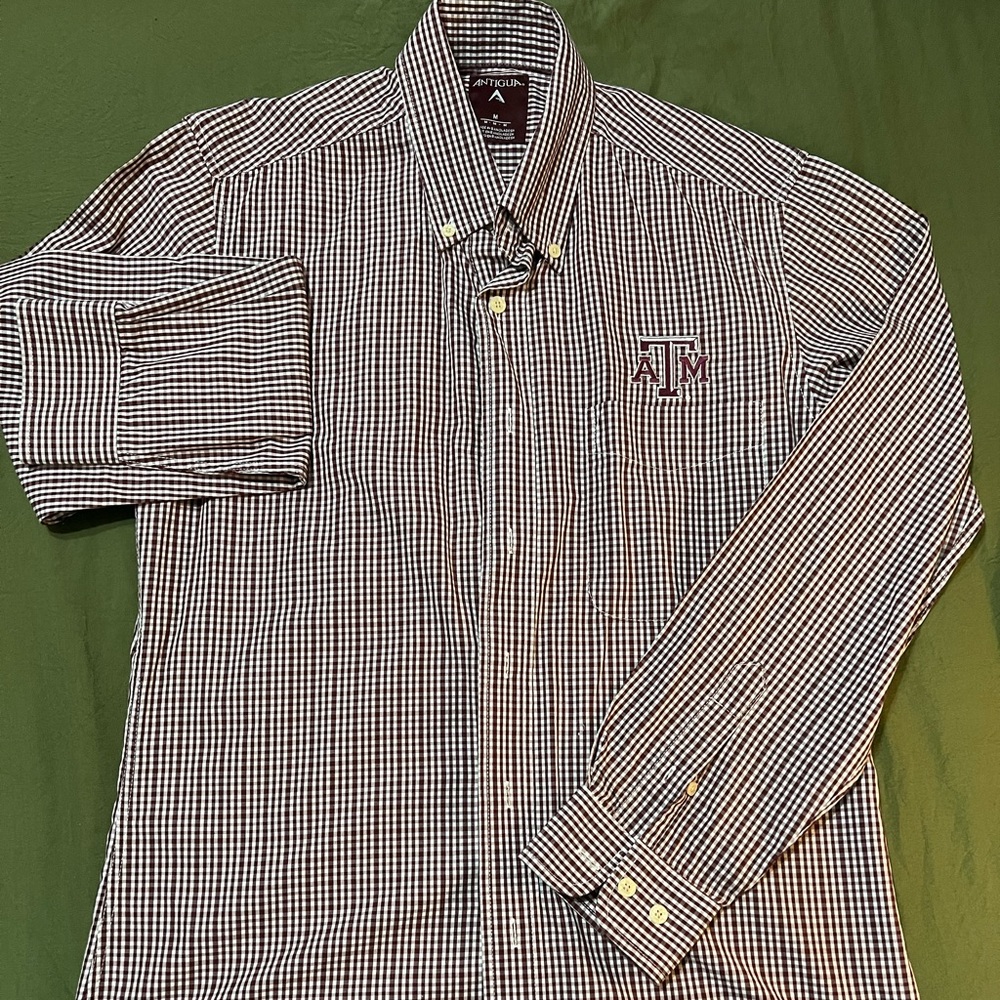 Texas A&M button down shirt, Size Medium